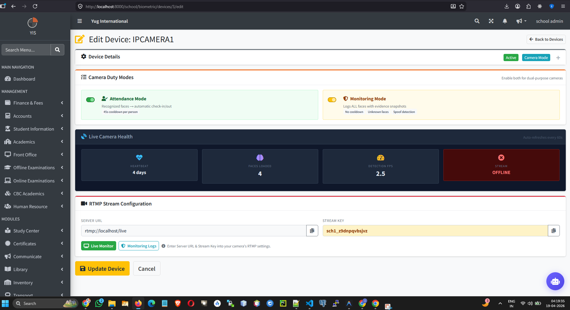 AI-Powered IP Camera Attendance: Zero-Touch, Zero-Hardware Face Recognition for Schools