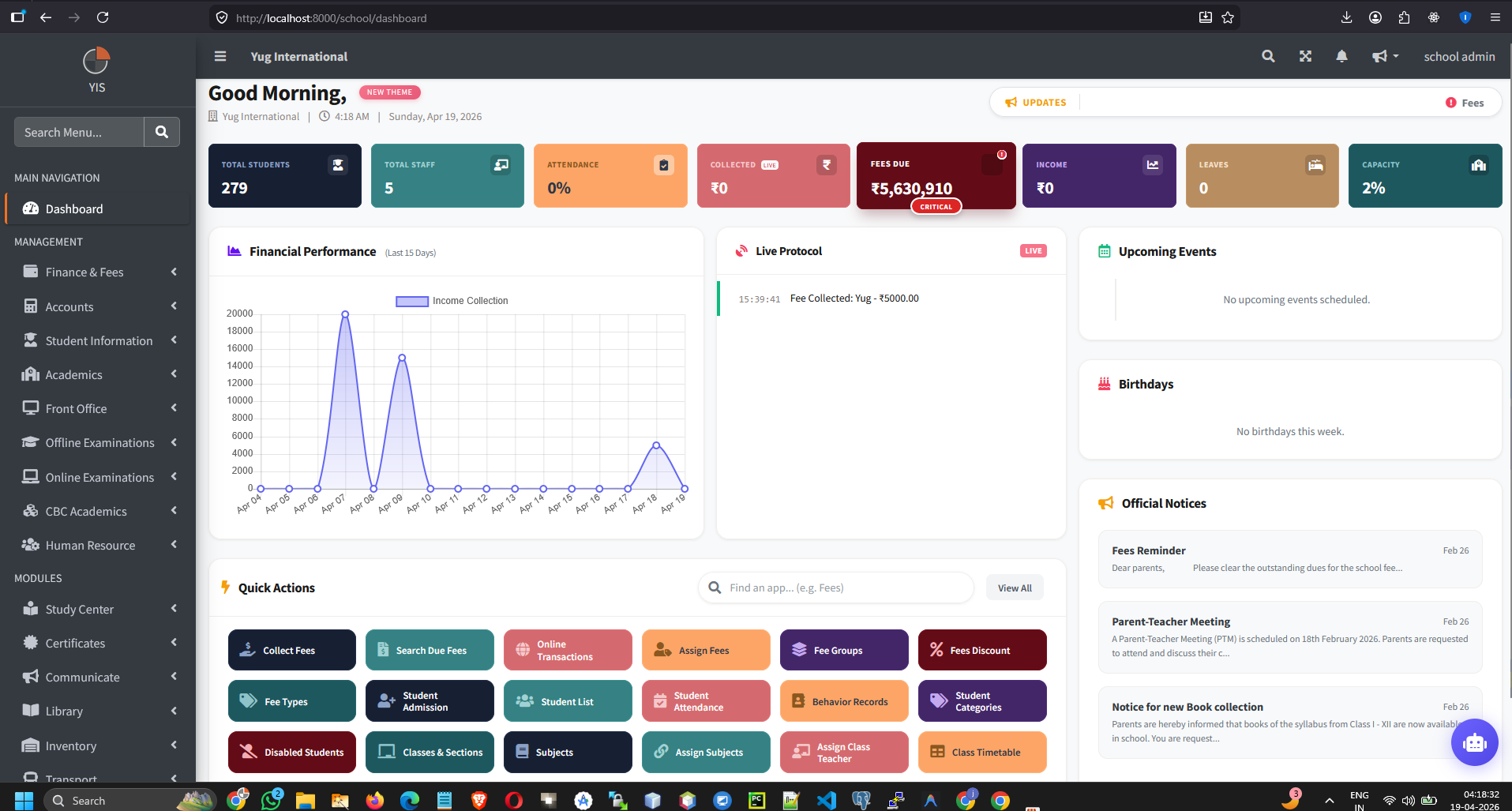 Introducing Executive Pro V2.0: The Most Premium School ERP Dashboard Ever Built